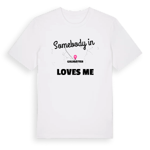Någon i Golvsätter älskar mig t-shirt – ekologisk bomull t-shirt från Pinshirt