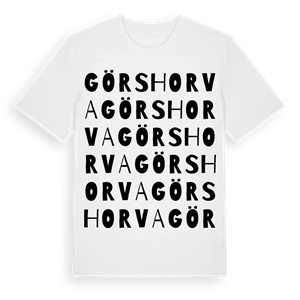 Görshorva ordlek t-shirt – ekologisk bomull t-shirt från Pinshirt