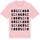 Pink Cotton t-shirt med Gösebo ordlek t-shirt