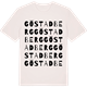 Vintage White t-shirt med Göstadberg ordlek t-shirt