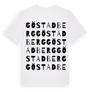 Göstadberg ordlek t-shirt – ekologisk bomull t-shirt från Pinshirt