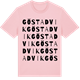 Pink Cotton t-shirt med Göstadvik ordlek t-shirt