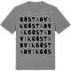 Mid Heather Gray t-shirt med Göstadvik ordlek t-shirt