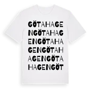 Götahagen ordlek t-shirt – ekologisk bomull t-shirt från Pinshirt