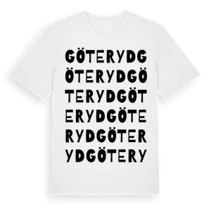 Göteryd ordlek t-shirt – ekologisk bomull t-shirt från Pinshirt