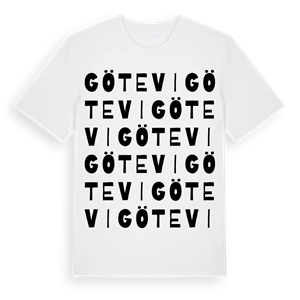 Götevi ordlek t-shirt – ekologisk bomull t-shirt från Pinshirt