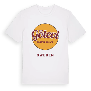 Götevi cirkel t-shirt – ekologisk bomull t-shirt från Pinshirt