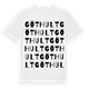 White t-shirt med Göthult ordlek t-shirt