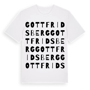 Gottfridsberg ordlek t-shirt – ekologisk bomull t-shirt från Pinshirt