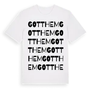 Gotthem ordlek t-shirt – ekologisk bomull t-shirt från Pinshirt