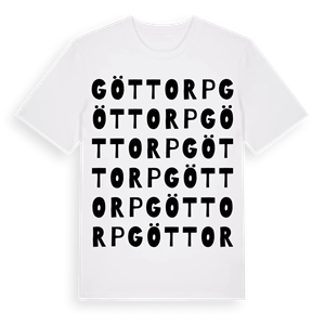 Göttorp ordlek t-shirt – ekologisk bomull t-shirt från Pinshirt