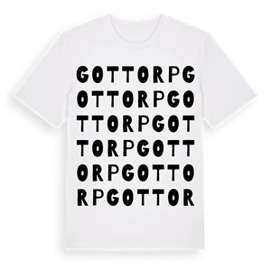 Gottorp ordlek t-shirt – ekologisk bomull t-shirt från Pinshirt