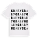 White t-shirt med Graby ordlek t-shirt