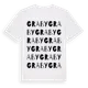 White t-shirt med Graby ordlek t-shirt