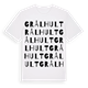 Grålhult ordlek t-shirt