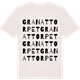 Vintage White t-shirt med Granattorpet ordlek t-shirt