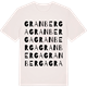 Vintage White t-shirt med Granberga ordlek t-shirt