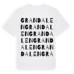 Grandalen ordlek t-shirt – ekologisk bomull t-shirt från Pinshirt