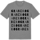 Mid Heather Gray t-shirt med Granebo ordlek t-shirt