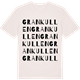 Vintage White t-shirt med Grankullen ordlek t-shirt