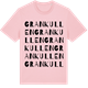 Pink Cotton t-shirt med Grankullen ordlek t-shirt