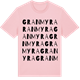 Pink Cotton t-shirt med Granmyra ordlek t-shirt