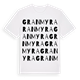 White t-shirt med Granmyra ordlek t-shirt