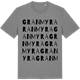Mid Heather Gray t-shirt med Granmyra ordlek t-shirt