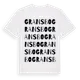 White t-shirt med Gransbo ordlek t-shirt
