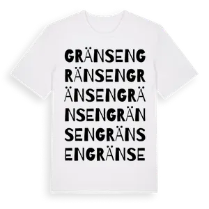 Gränsen ordlek t-shirt – ekologisk bomull t-shirt från Pinshirt