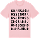 Pink Cotton t-shirt med Gransjömossen ordlek t-shirt