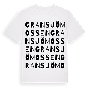 Gransjömossen ordlek t-shirt – ekologisk bomull t-shirt från Pinshirt