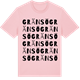 Pink Cotton t-shirt med Gränsö ordlek t-shirt