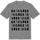 Mid Heather Gray t-shirt med Gränsö ordlek t-shirt