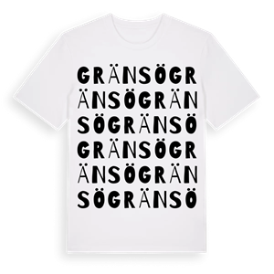 Gränsö ordlek t-shirt – ekologisk bomull t-shirt från Pinshirt