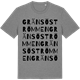 Mid Heather Gray t-shirt med Gränsöströmmen ordlek t-shirt