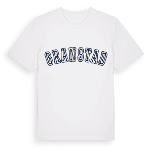 Granstad college t-shirt – ekologisk bomull t-shirt från Pinshirt