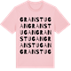 Pink Cotton t-shirt med Granstugan ordlek t-shirt