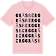Pink Cotton t-shirt med Gräsberg ordlek t-shirt