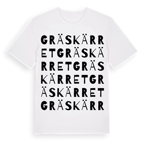 Gräskärret ordlek t-shirt – ekologisk bomull t-shirt från Pinshirt