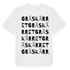 Gräskärret ordlek t-shirt – ekologisk bomull t-shirt från Pinshirt