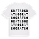 White t-shirt med Gråtbo ordlek t-shirt