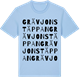 Blue Soul t-shirt med Grävjonstäppan ordlek t-shirt