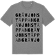 Mid Heather Gray t-shirt med Grävjonstäppan ordlek t-shirt