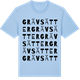Blue Soul t-shirt med Grävsätter ordlek t-shirt