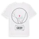 White t-shirt med Greby t-shirt