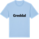 Blue Soul t-shirt med Greddal fetstil t-shirt