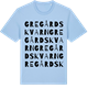 Blue Soul t-shirt med Gregårdskvarn ordlek t-shirt