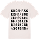 Vintage White t-shirt med Grennäs ordlek t-shirt