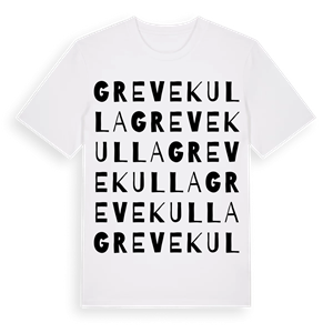 Grevekulla ordlek t-shirt – ekologisk bomull t-shirt från Pinshirt